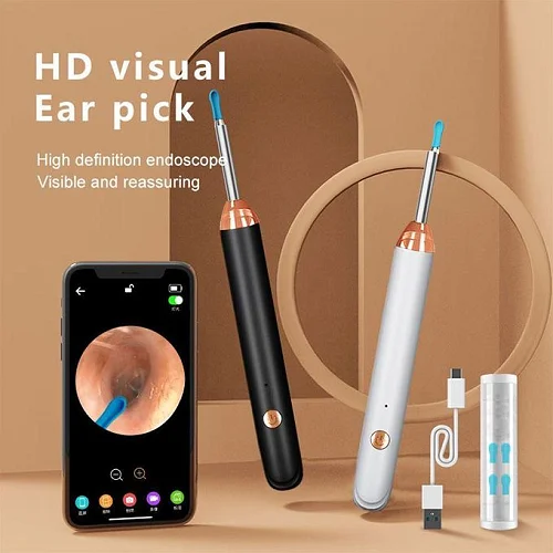 HD Visual Ear Cleaner Wireless Endoscope Ear Pick with Camera for Android &amp; iPhone- multicolor