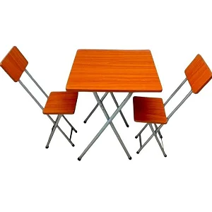 Wooden Foldable Table with 2 Foldable Chairs