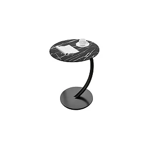 Modern C-Shaped Coffee & Sofa Side Table, Multicolour