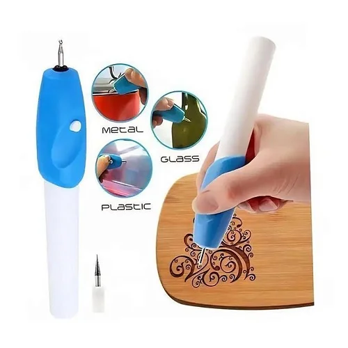 Battery Operated Engraving Pen – Portable Rotary Engraver with 2 Tips