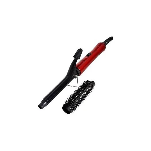 Kemei Excellent KM-19 Ceramic Curling Iron with Brush Attachment