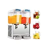 ADH 18 Liter 2 Tap Electric Double Commercial Juice Dispenser - White