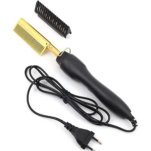 Electric Hot Comb Straightener - Gold