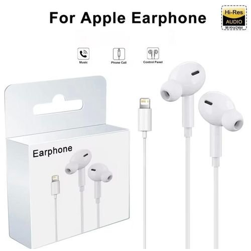 Apple Original iPhone Lightning Ear Phones Head Sets Compatible with all iPhone X , iPhone 11 , 12 , 13 , 14 and Pro Max series Models Headphones For iPhone X 8 Plus Earphones Wired Earbuds