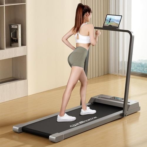 Electric Treadmills for Home, Adjustable Speed Portable Under Desk Treadmill Compact Foldable Walking Running Machine
