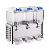 ADH 18L 3 Tap Electric Beverage Dispenser - Commercial Juice Cooler - White