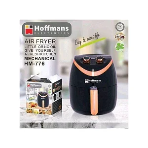 Hoffmans HM-776 6-Litre Air Fryer – Mechanical Electric Fryer Black
