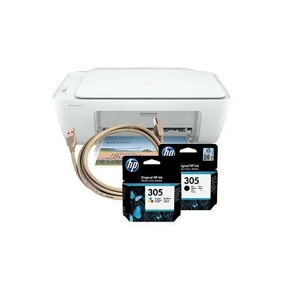 HP DeskJet 2320 Print Scan Copy Printer with 2 Cartridges &amp; USB Cable