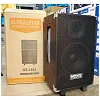 Globalstar L-1202 Rechargeable Bluetooth Speaker – Wireless Microphone, FM Radio, USB & SD Card