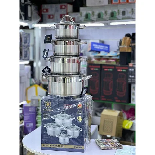 Kaisa Villa 4pcs Stainless Steel High-Grade Cookware Set – Silver