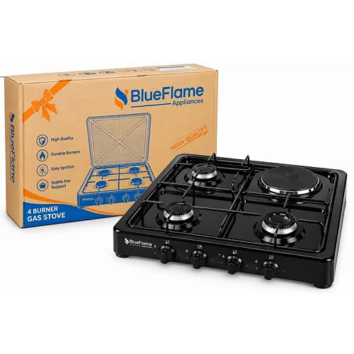 Blueflame 50×50 cm Cooker – Multi-Burner 3Gas &amp; 1 Electric Cooker