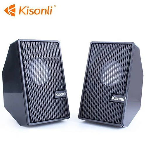 Kisonli USB Powered Computer Speakers – Black