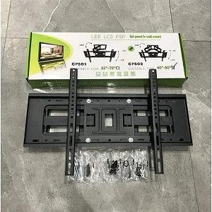 40–80 Inch Double Arm TV Wall Mount – Heavy Duty Adjustable TV Bracket – Black