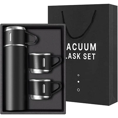 500ml Stainless Steel Vacuum Insulated Thermos Bottle with Cup – Hot &amp; Cold Flask