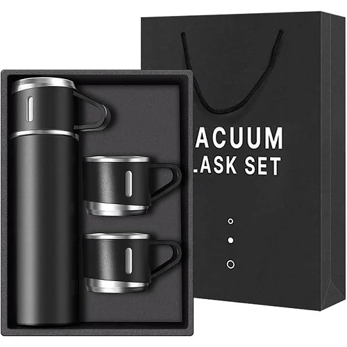 500ml Stainless Steel Vacuum Insulated Thermos Bottle with Cup – Hot &amp; Cold Flask