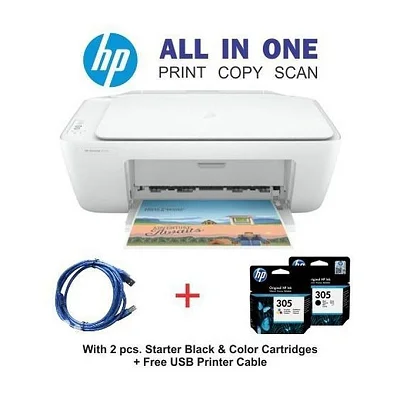 HP DeskJet 2320 All-in-One Colour Printer – Print, Scan &amp; Copy + 2 Cartridges