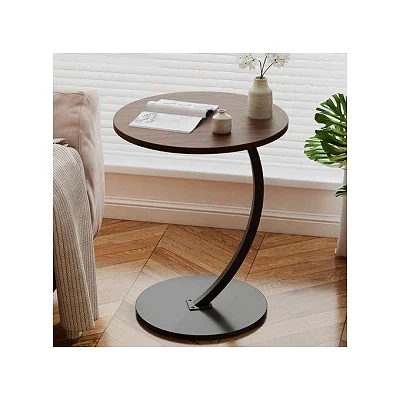 Round Sofa End Table for Living Room, Bedroom &amp; Office
