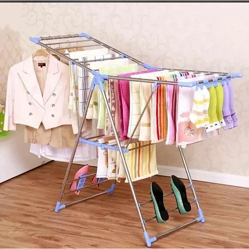 Stainless Steel Clothes Drying Rack- Silver