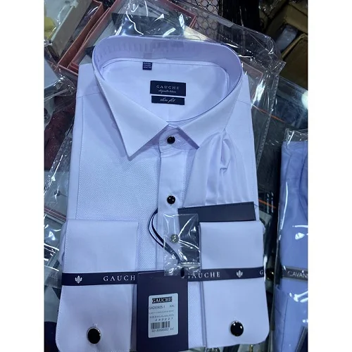 Long-Sleeve Men’s Office Shirt - White
