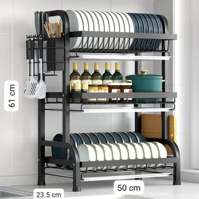 3 Layer Dish Drainer - Multicolor