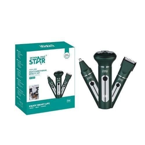 Winningstar 3 in 1 Rechargeable Detachable Magnetic T-Blade Hair Clipper Nose Trimmer