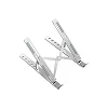 Adjustable Metallic  Aluminum Laptop Stand – Silver