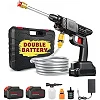 48V Cordless Pressure Washer Gun & Sprayer - 2 Batteries, Portable High-Pressure Cleaner