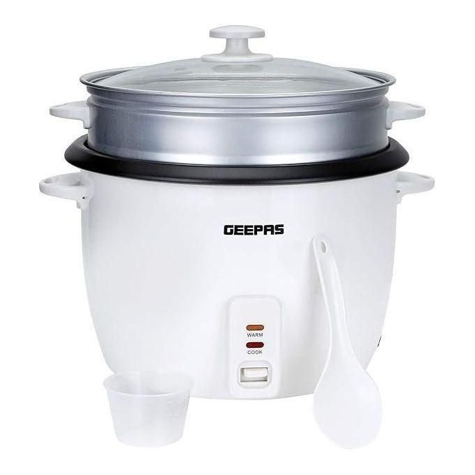 Geepas 2.8 Liters Non Stick Automatic Rice Cooker -White