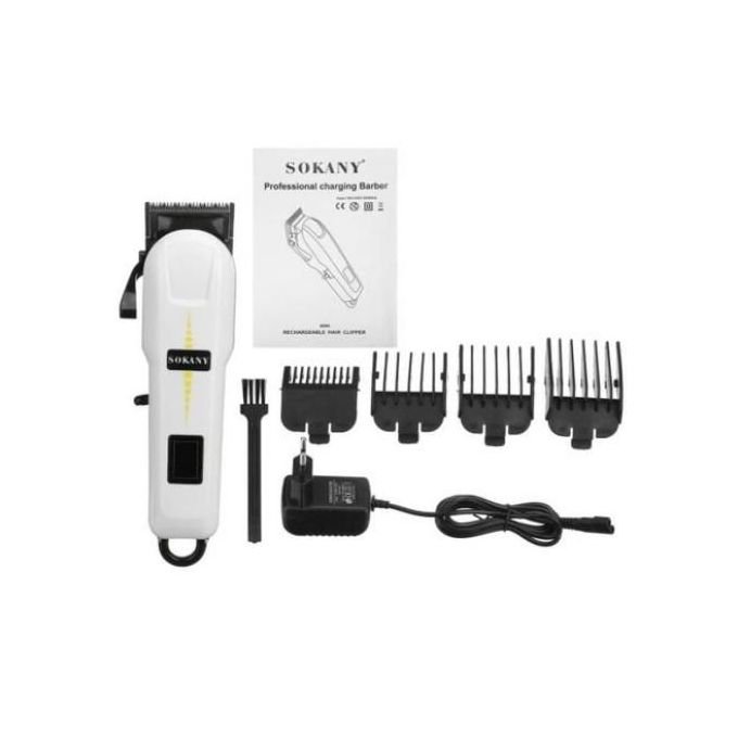 Sokany Electric Rechargeable Hair Shaving Machine-White