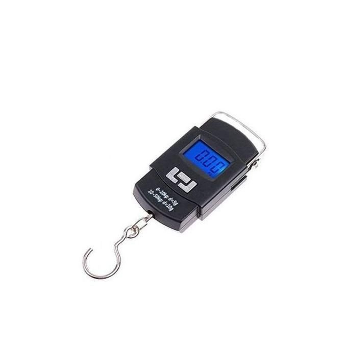 50Kgs / 50 Kgs Portable Hanging Weighing Scale With Clear Digital Screen- Black
