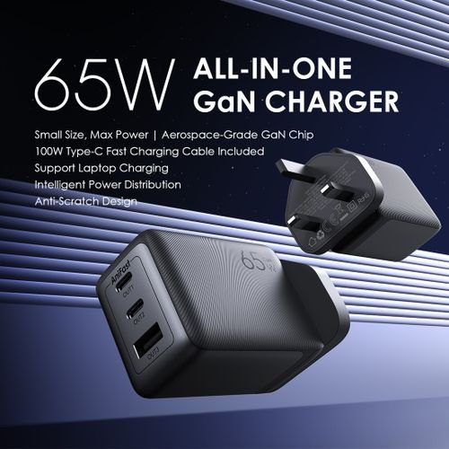 Oraimo 65W Fast Charger Kit With 100W CC Cable