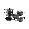 11Pcs Non-Stick Cooking Pot With Pan