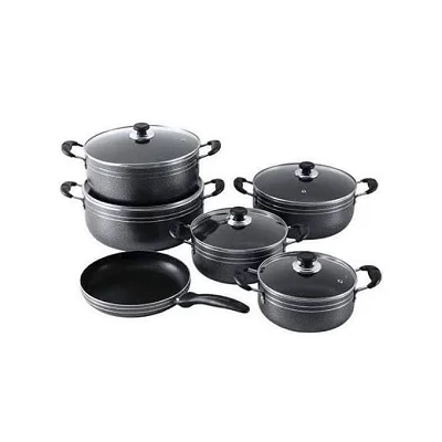 11Pcs Non-Stick Cooking Pot With Pan