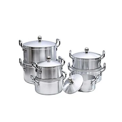 TORNADO 7 Piece Heavy Stainless Steel Saucepan Set – Silver