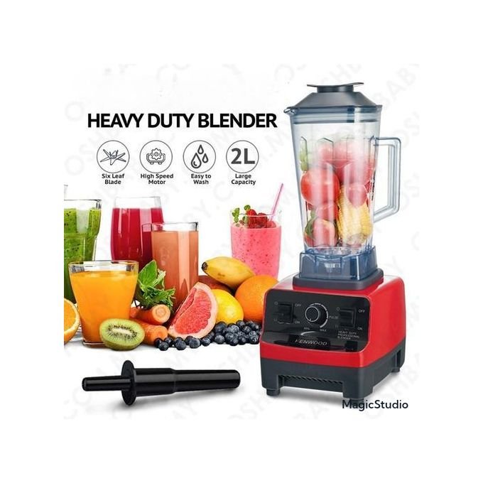 2L Heavy Duty Commercial Blender-  Red