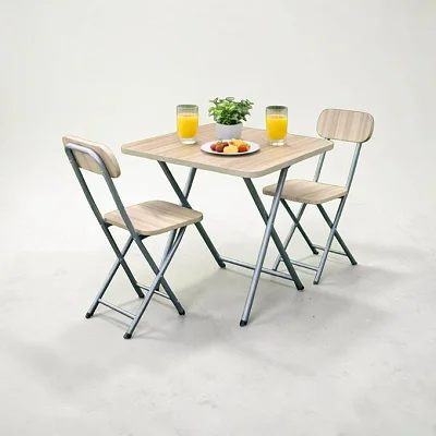 Foldable Reading Table with 2 Chairs – Space-Saving Portable Study &amp; Dining Set