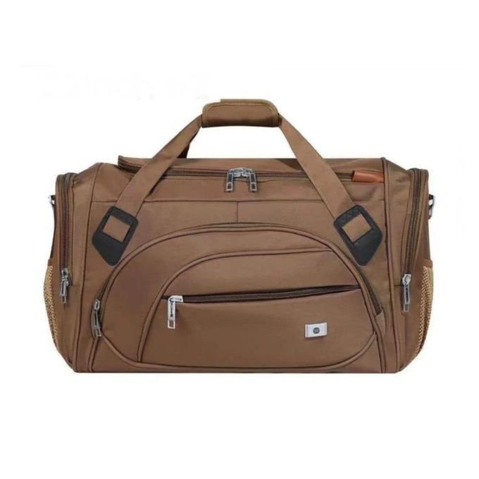 Waterproof Luggage Outdoor Shoulder Bag Travelling For Men Women - Brown