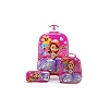4-Piece Kids Character Trolley School Bag Set