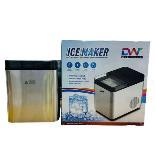 Digiwave Ice Cube Maker 12-15kgs  - Silver & Black