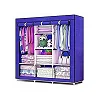 3 Column Steel Cloth Wardrobe – Multicolor