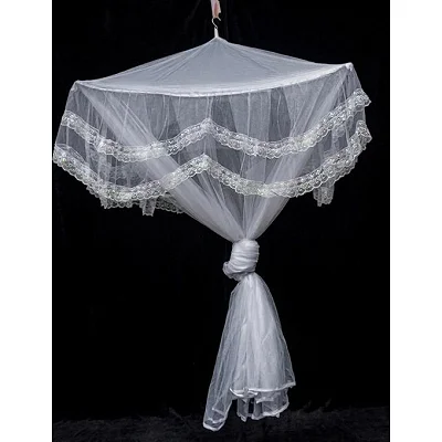5x6 Square Top Mosquito Net for Double Decker &amp; Normal Beds – White