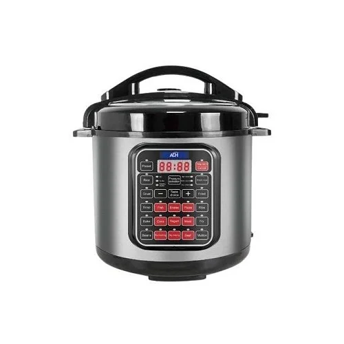 ADH 6 Litre 25-in-1 Digital Multi Cooker - Electric Pressure Cooker - Black &amp; Silver