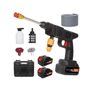 2 Battery Cordless High Pressure Car Washer Gun With 48V