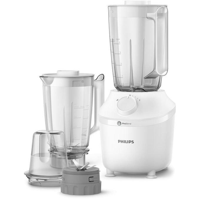 3 In 1 Philips 3000 Series Blender with Mill, 1.9L Jar + Additional Jar - White (Copy)