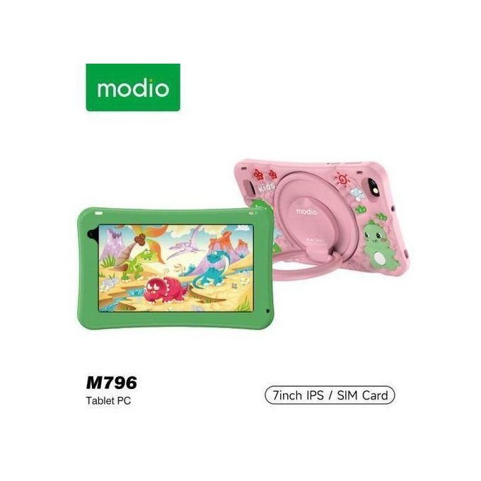 Modio 5G Android kids Tablet 7" - 6GB RAM - 256GB ROM - SIM ENABLED / Wi-Fi - 4000mAh - Multicolor