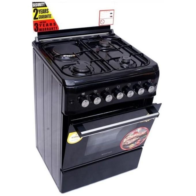 Blueflame 60by60cm 3 gas burners, 1 Electric Gas Cooker with electric oven Stainless steel