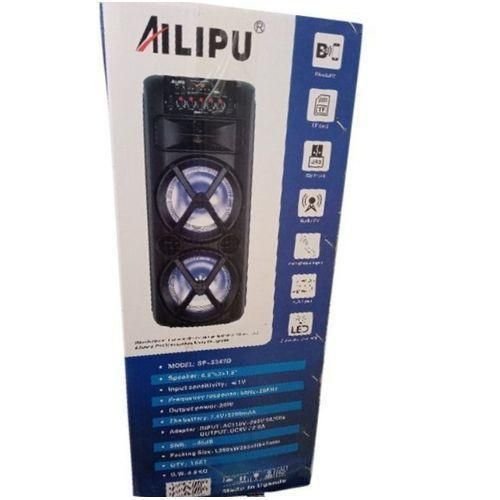 ALIPU Party Bass Bluetooth Rechargeable Speaker With In-Built Microphone – Black