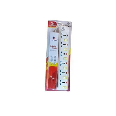 Easy Power 6 Socket Heavy Duty Extension Cable – 3 Metres - White