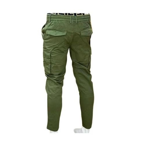 Men’s Slim Fit Cargo Pants – Army Green