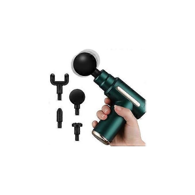 Rechargeable Body Massage Gun - Green